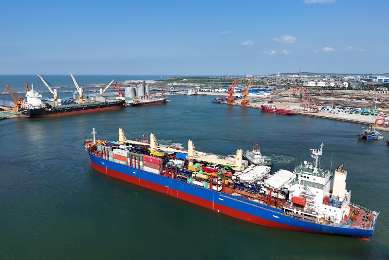 蓬萊港口岸開(kāi)通山東首條直通加勒比件雜貨航線（圖）